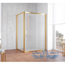 Душевой уголок Vegas Glass ZP+ZPV 100х100 09 10 профиль золото, стекло сатин